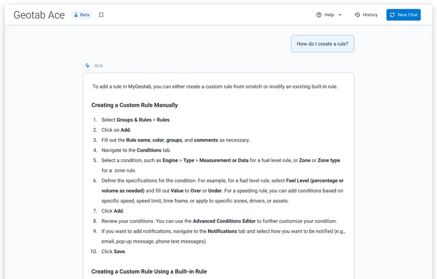 Geotab ACE project preview